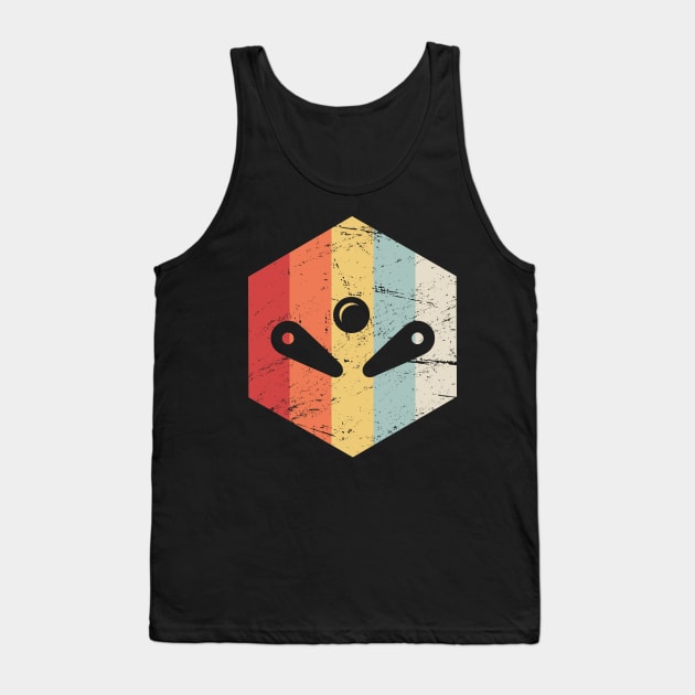 Retro 70s Pinball Flippers Icon Tank Top by MeatMan